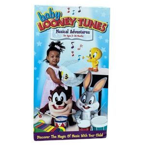 Baby Looney Tunes Musical Adventures Vtg 2003 3-36 months Sealed Warner Bros VHS